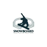 snowboard logo vector