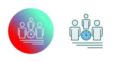 team management vector pictogram