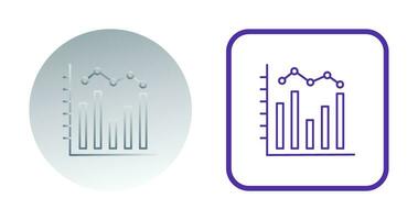 histogram vector icoon