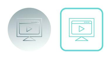 video streaming vector icoon