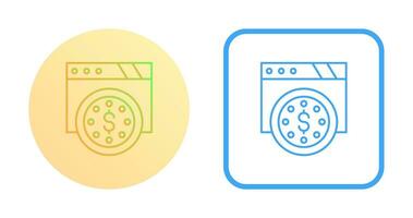 dollar munt vector pictogram