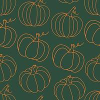 pompoen halloween thanksgiving naadloos patroon vector