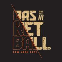 vector illustratie Aan de thema van basketbal. t-shirt grafiek, poster, banier, folder, afdrukken en ansichtkaart