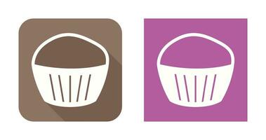 chocola muffin vector icoon