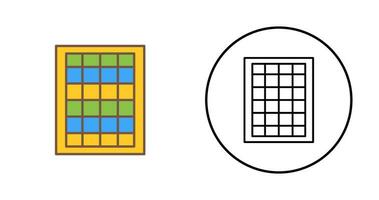 tafel van tarieven vector icoon