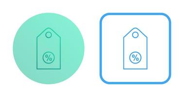 uniek korting label ii vector icoon