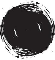 zwart cirkel borstel beroerte vector