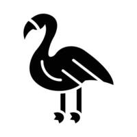 flamingo vector glyph icoon voor persoonlijk en reclame gebruiken.