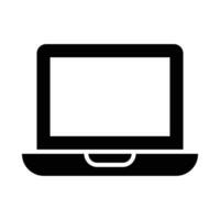 laptop vector glyph icoon voor persoonlijk en reclame gebruiken.