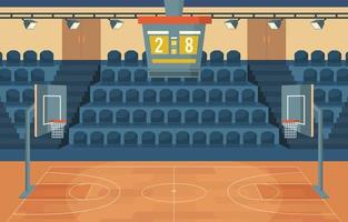 indoor basketbal rechtbanken achtergrond vector