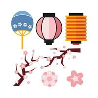 Japan festival element vector ontwerp