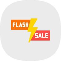 flash uitverkoop bliksem vector icoon ontwerp