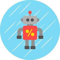 verdisconteerd robot vector icoon ontwerp