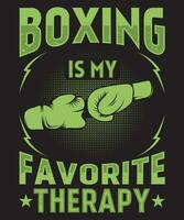 boksen is mijn favoriete behandeling vector
