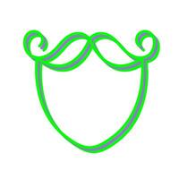 baard en snor vector icoon