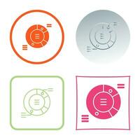 cirkeldiagram vector pictogram