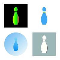 uniek bowling pin vector icoon