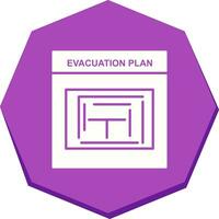 evacuatie plan vector icoon