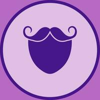 baard en snor vector icoon