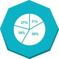 cirkeldiagram vector pictogram