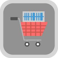 boodschappen doen streepjescode vector icoon ontwerp