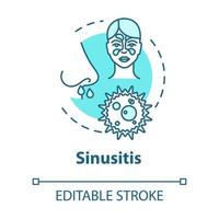 sinusitis concept icoon vector