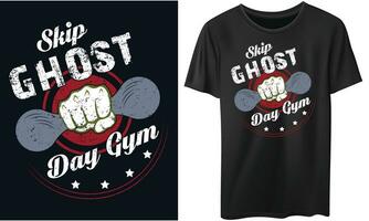 overspringen geest dag Sportschool Sportschool geschiktheid t-shirts ontwerp vector