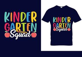 vector kleuterschool ploeg t-shirt ontwerp terug naar school- t-shirt ontwerp