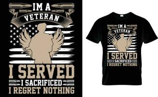 veteranen dag t-shirt ontwerp, Amerikaans veteraan t-shirt ontwerp, Op maat veteraan t-shirt, vector