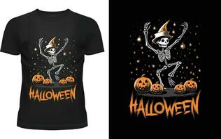 Halloween-t-shirtontwerp. vector