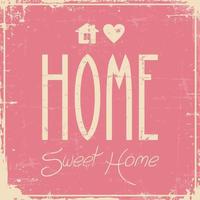 home sweet home bewegwijzering vintage retro shabby vector