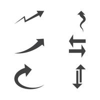 pijl vector illustratie pictogram logo sjabloonontwerp