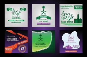nationale feestdag saoedi-arabië op 23 september. Gelukkige Onafhankelijkheidsdag. vector