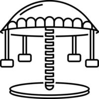 lijnpictogram voor carrousel vector