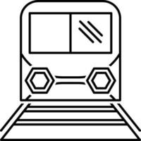 lijnpictogram voor trein voor kinderen vector