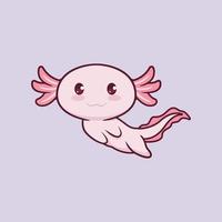 schattig axolotl vector illustratie ontwerp