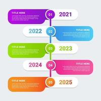 tijdlijn infographic sjabloon vector