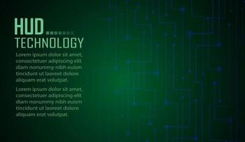 tekst cyber circuit toekomstige technologie concept achtergrond vector