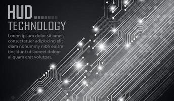 tekst cyber circuit toekomstige technologie concept achtergrond vector