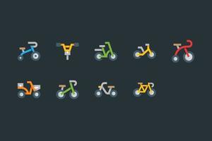 fiets vector iconen