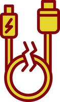 USB-kabel vector pictogram ontwerp