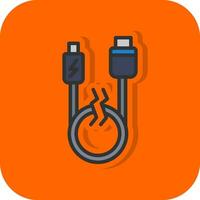 USB-kabel vector pictogram ontwerp