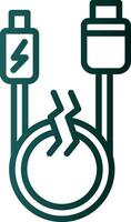 USB-kabel vector pictogram ontwerp