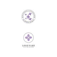 lavendel logo sjabloon vector symbool natuur