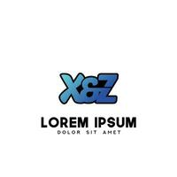 xz eerste logo ontwerp vector