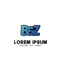 bz eerste logo ontwerp vector