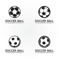 voetbal bal logo ontwerp icoon vector