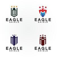 adelaar schild logo ontwerp, havik hoofd vector embleem logo element, vogel, valk embleem vector icoon