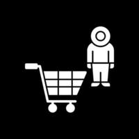 boodschappen doen astronaut vector icoon ontwerp