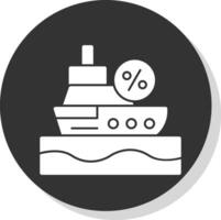 verdisconteerd reis schip vector icoon ontwerp